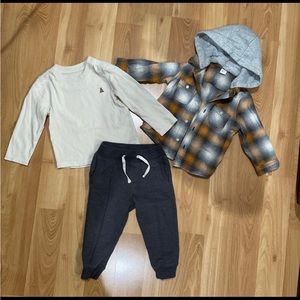 GAP Kids Matching Set - Gray, Cream, and Orange